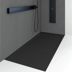 Plato de ducha resina quore negro  90x120cm