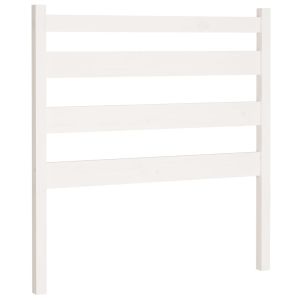 vidaXL cabecero de cama madera maciza de pino blanco 106x4x100 cm
