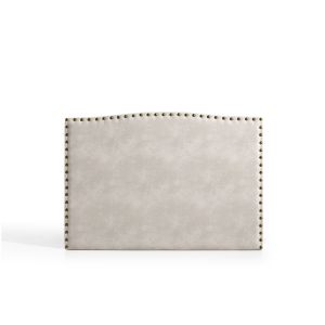 Cabecero ambar para cama de 135 de tela blanco roto 154x115x8 matris
