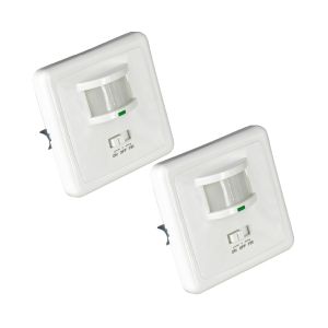 Pack 2 interruptores sensor infrarrojo de movimiento y sensor crepuscular