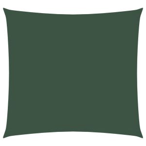 Toldo de vela cuadrado tela oxford verde oscuro 4,5x4,5 m