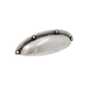 Tirador para mueble 5230 en zamac dist entre ejes 64mm color plata lote 6