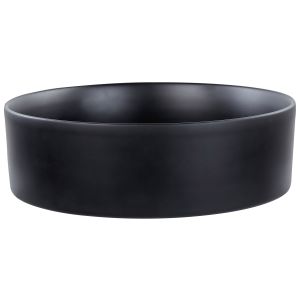 Lavabo sobre encimera tebar ⌀ 40 cm cerámica negro