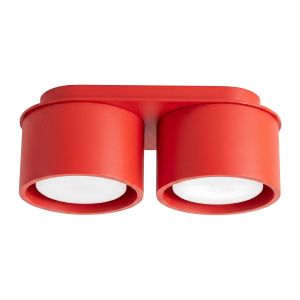 Plafones modo 2 rojo aluminio 21x8x10cm