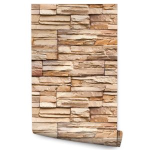 Papel Pintado Ladrillo Beige Piedra Para Salón Moderno 53 cm x 10 m