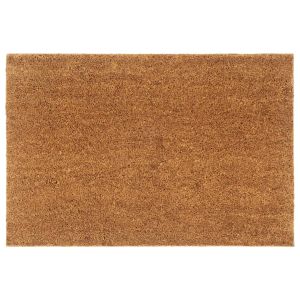 Felpudo semicircular de fibra de coco natural 60x90 cm es5092