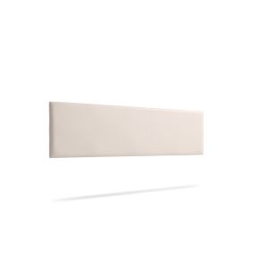 Cabecero tapizado nova polipiel 130x50x5 cm - beige - moonia