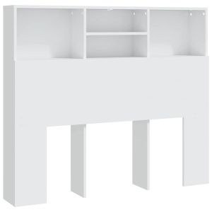 vidaXL mueble cabecero blanco 120x19x103,5 cm