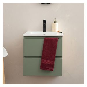 Mueble lavabo 45cm y grifo negro sorrento