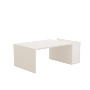 Mesa de centro de madera <<memo>> - 86 x 50 x 32 cm - blanca
