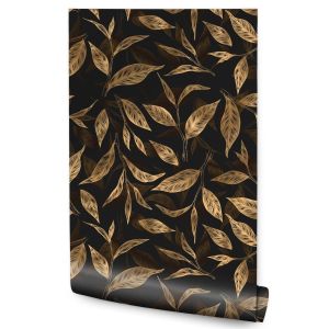 Papel Pintado Para Habitación Con Hojas Plantas Y Naturaleza 53cm x 10m