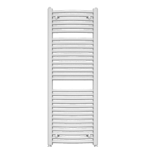 Radiador toallero curvo blanco 122x60cm / 832w(dt=50k) / baño hasta 10 m2