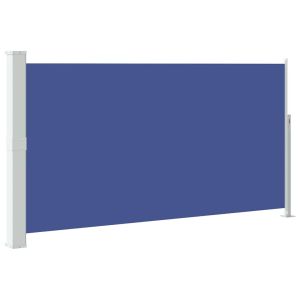 vidaXL toldo lateral retráctil de jardín azul 170x300 cm