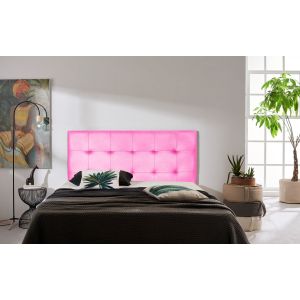 Cabecero aster polipiel rosa 160