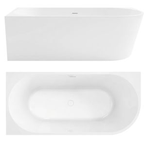 Rea bañera sydney bellanto 170cm izquierda tapa blanca, 169x79,5x58 cm