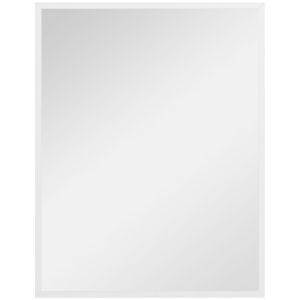 Espejo de pared 70x2x90 cm mdf, vidrio color blanco Homcom