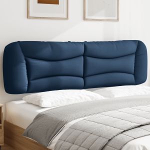 Cabecero de cama acolchado tela azul 180 cm eso6015