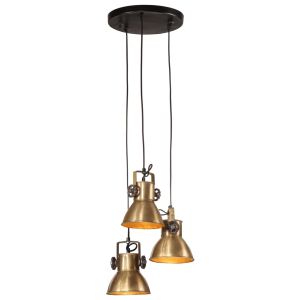 vidaXL lámpara de techo latón vintage 25 w E27 30x30x100 cm