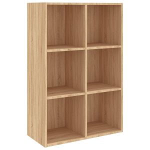 vidaXL estantería/aparador madera ingeniería roble sonoma 66x30x98 cm
