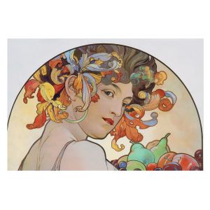 Papel pintado tejido no tejido 312x219 art nouveau colorido tulup