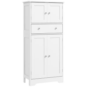 Aparador tablero de partículas blanco 60x30x128 cm
