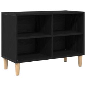 Elegante mueble de tv rectangular moderno con 2 estantes