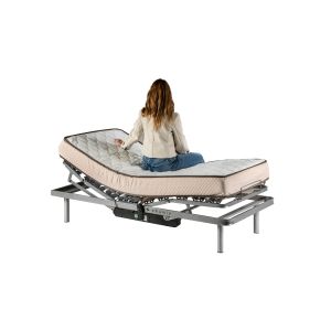 Eris cama articulada  con colchón wite.-90cmx200cm-mando c