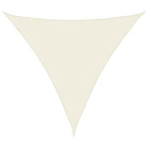 vidaXL toldo de vela triangular tela oxford color crema 4,5x4,5x4,5 m