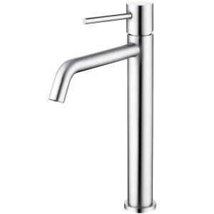 Valaz grifo de lavabo alto para pica monomando redondo cromado