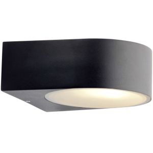 Aplique de pared exterior - brilliant - tyler - negro - metal/vidrio - haló