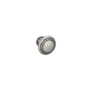 Pomo para muebles 2025 en zamac diám 25mm plata brillante lote de 25