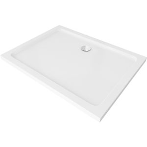 Plato de ducha antideslizante 90x70cm, blanco