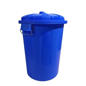 21 litros | azul | cubo basura de plástico con tapadera | cubo almacenaje