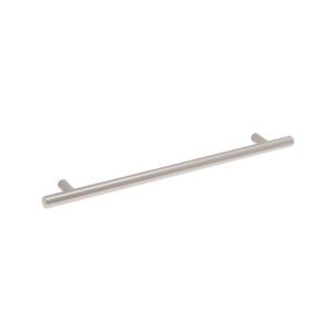 Tirador para muebles de acero, dist entre eje 224 mm