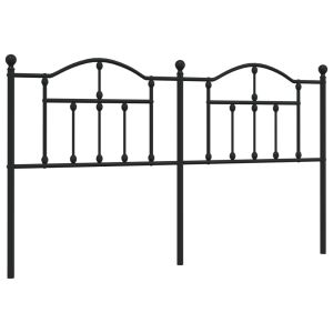 vidaXL cabecero de metal negro 160 cm