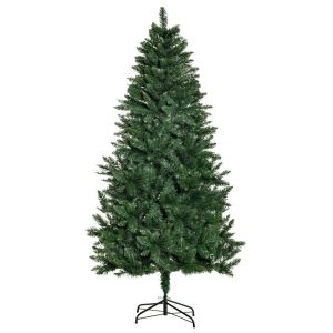 Árbol de navidad 90x90x180 cm PVC, acero color verde Homcom
