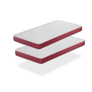 Lote de 2 colchones de espuma 70x190 cm velvet dreamdi