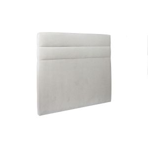 Cabecero 140 cm lines - tela terciopelo gris claro - gris claro