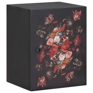 Armario de pared con estampado floral 38 x 33,5