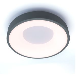 Plafón LED diseño gris 28w circular ø30cm cct driver philips 3500lm