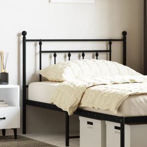 Cabecero de metal negro 107 cm qweo9276