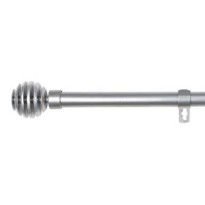 Barra de forja extensible y decorativa (gris, 120-210cm bola rota)