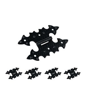 M.pascual - bisagras negras de mariposa |  forja |96x61mm - pack 6 unds