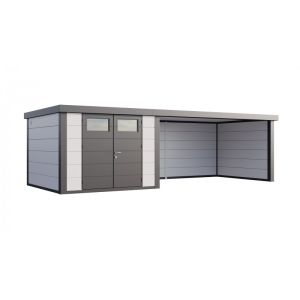 Caseta de jardin nh9 con apoyo xl a la derecha | blanco | novo habitat