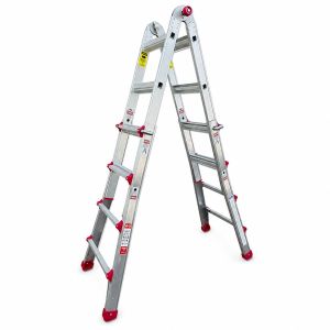 Escalera telescópica transformable tls 6x4 de aluminio