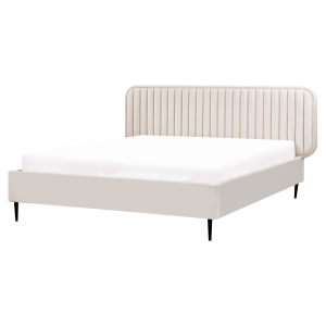 Cama terciopelo brin 160 x 200 cm beige