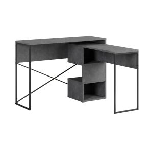 Escritorio modular de madera <<badau>> - 110 x 102 x 77 cm - gris