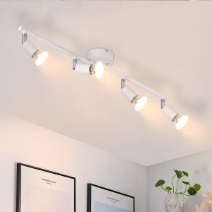 Nettlfe lámpara de techo gu10 blanca 60x8