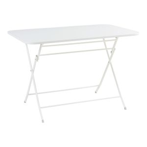 Mesa plegable sande rectangular - blanco [en.casa]
