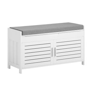 Banco zapatero con 2 puertas fsr102-w sobuy